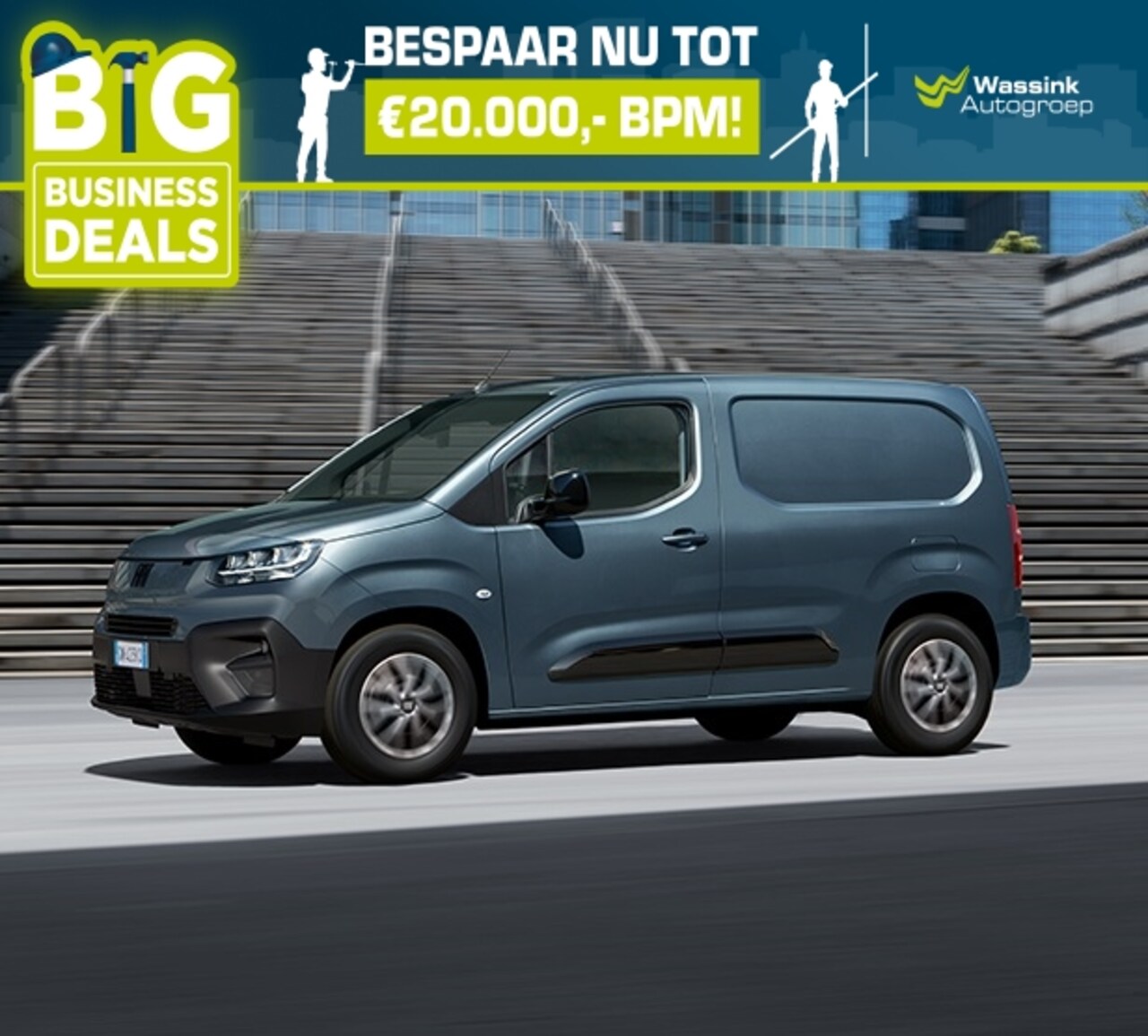 Fiat Doblò - 1.5 BlueHDI 100pk L2 Heavy | Pack Comfort Connect | Carplay | Navi - AutoWereld.nl