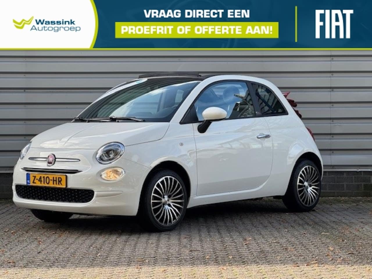 Fiat 500 C - Cabrio 1.0 Hybrid 70pk | Super uitstraling | Carplay | DAB+ | Parkeersensoren | 16'' Licht - AutoWereld.nl