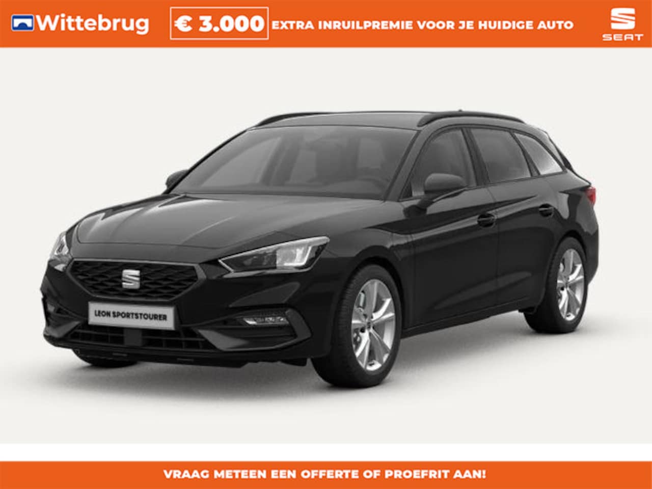 Seat Leon Sportstourer - 1.5 TSI e-Hybrid FR Business Safe & Driving Pack/ 130km Range / Matrix LED / Side-Assist - AutoWereld.nl