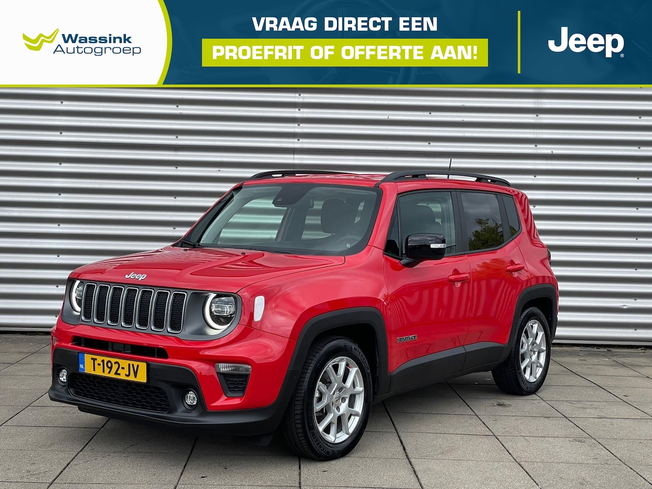 Jeep Renegade - 1.5T e-Hybrid 130pk Limited | Achterruitrijcamera | Keyless Start & Go| Adaptive Cruise Co - AutoWereld.nl