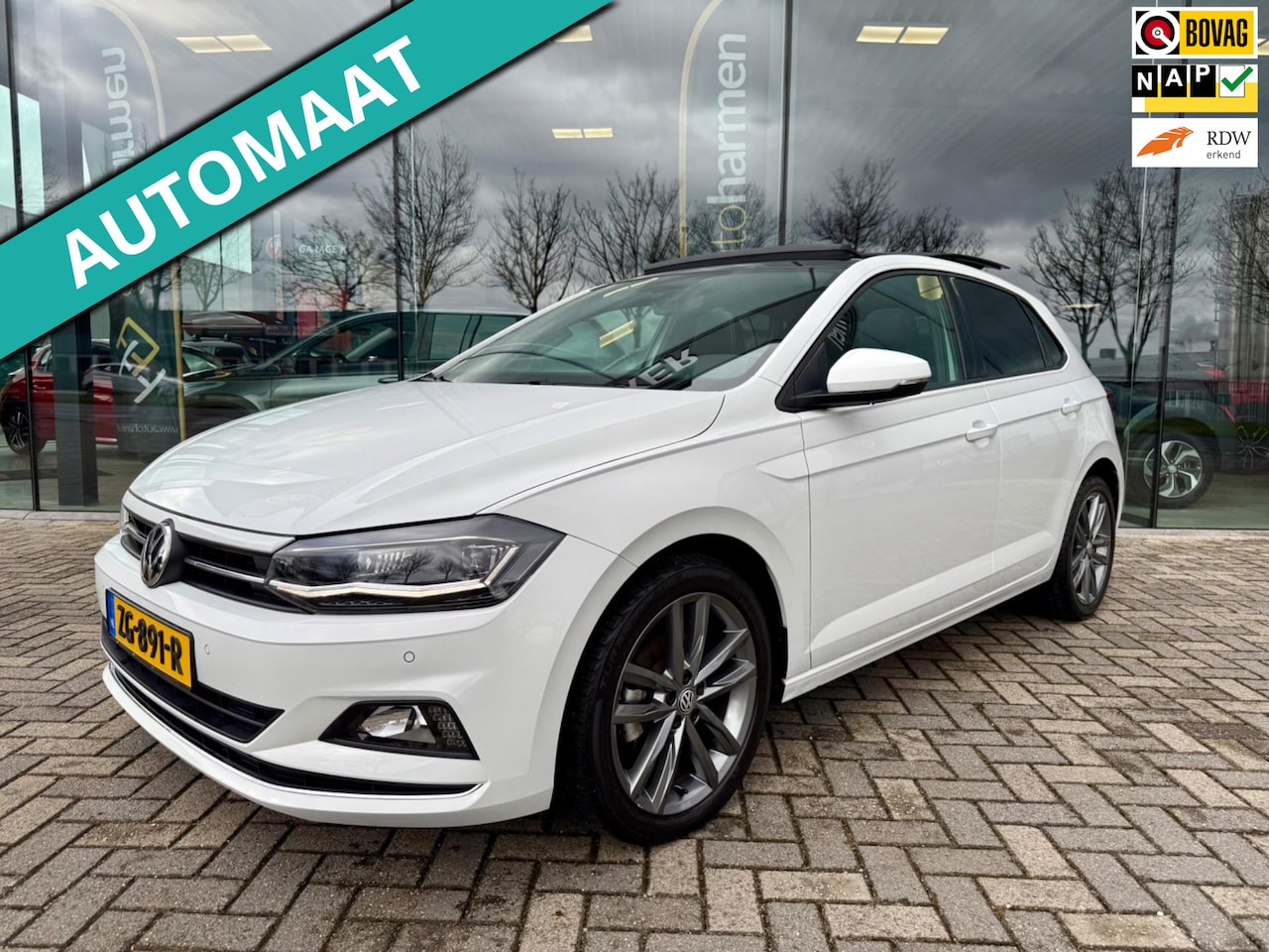 Volkswagen Polo - 1.0 TSI automaat Highline Panoramadak, Leer, LED, CarPlay - AutoWereld.nl