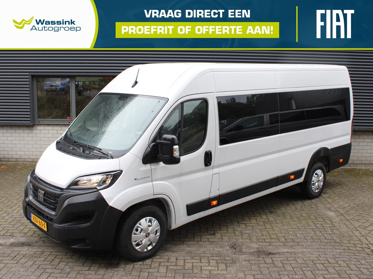 Fiat Ducato - 3.5T 79kWh 123pk L4H2 Ramen Rondom | 50KW DC Snellader | Touchscreen | Navigatie | Camera - AutoWereld.nl