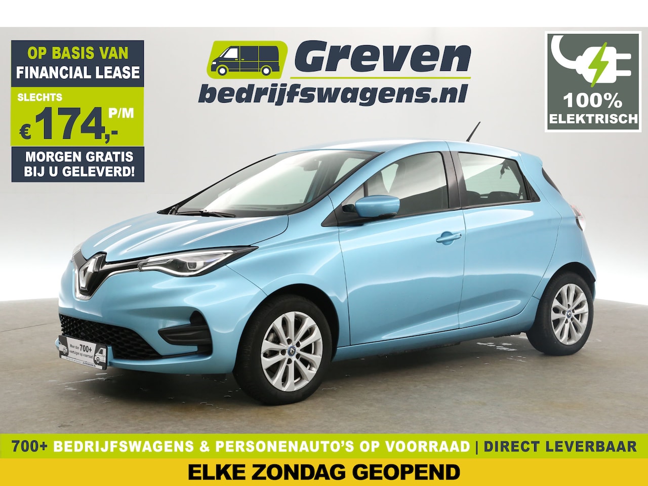 Renault Zoe - 52 kWh Experience | Huur-Accu Elektrisch Automaat Airco Cruise Carplay Virtual 16"LMV LED - AutoWereld.nl