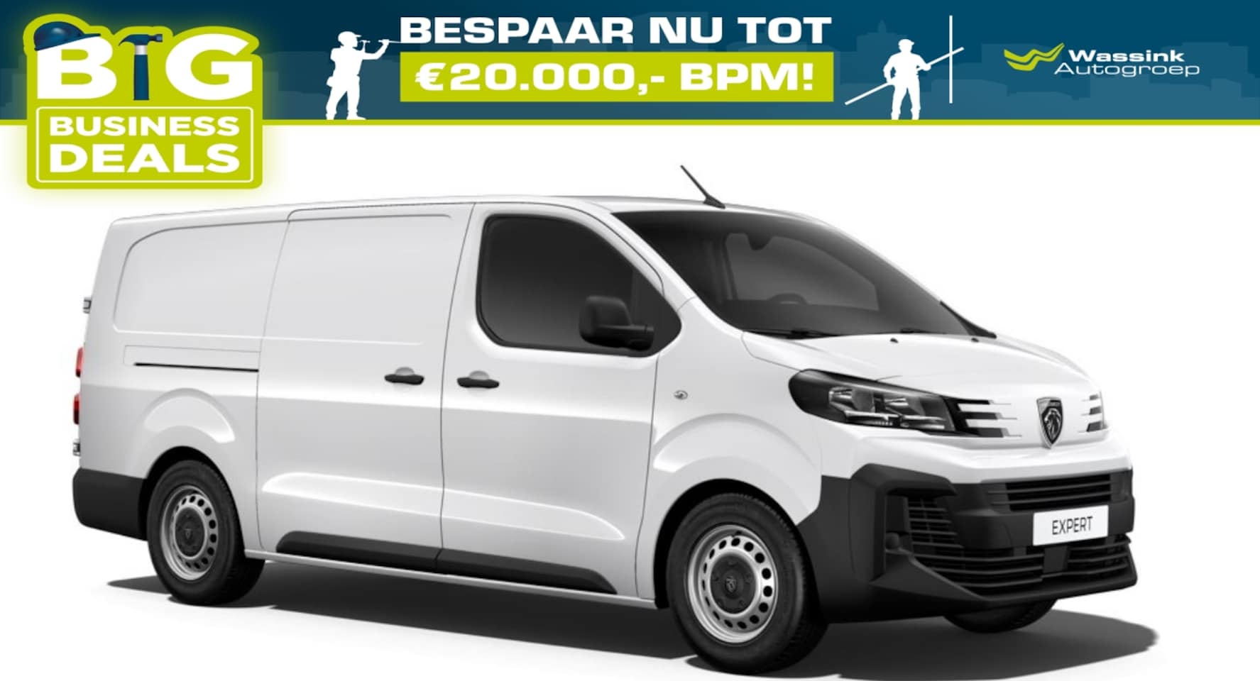 Peugeot Expert - 2.0 BlueHDi 145pk I Lengte 3 I Verhoogd laadvermogen I Trekhaak I Navigatie I Moduwork I L - AutoWereld.nl