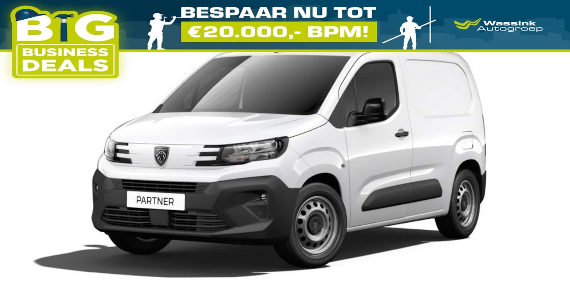 Peugeot Partner - 1.5 BlueHDi 130pk Lengte 1 1000KG Automaat | Winter Pakket | Houten Laadvloer en zijwand b - AutoWereld.nl