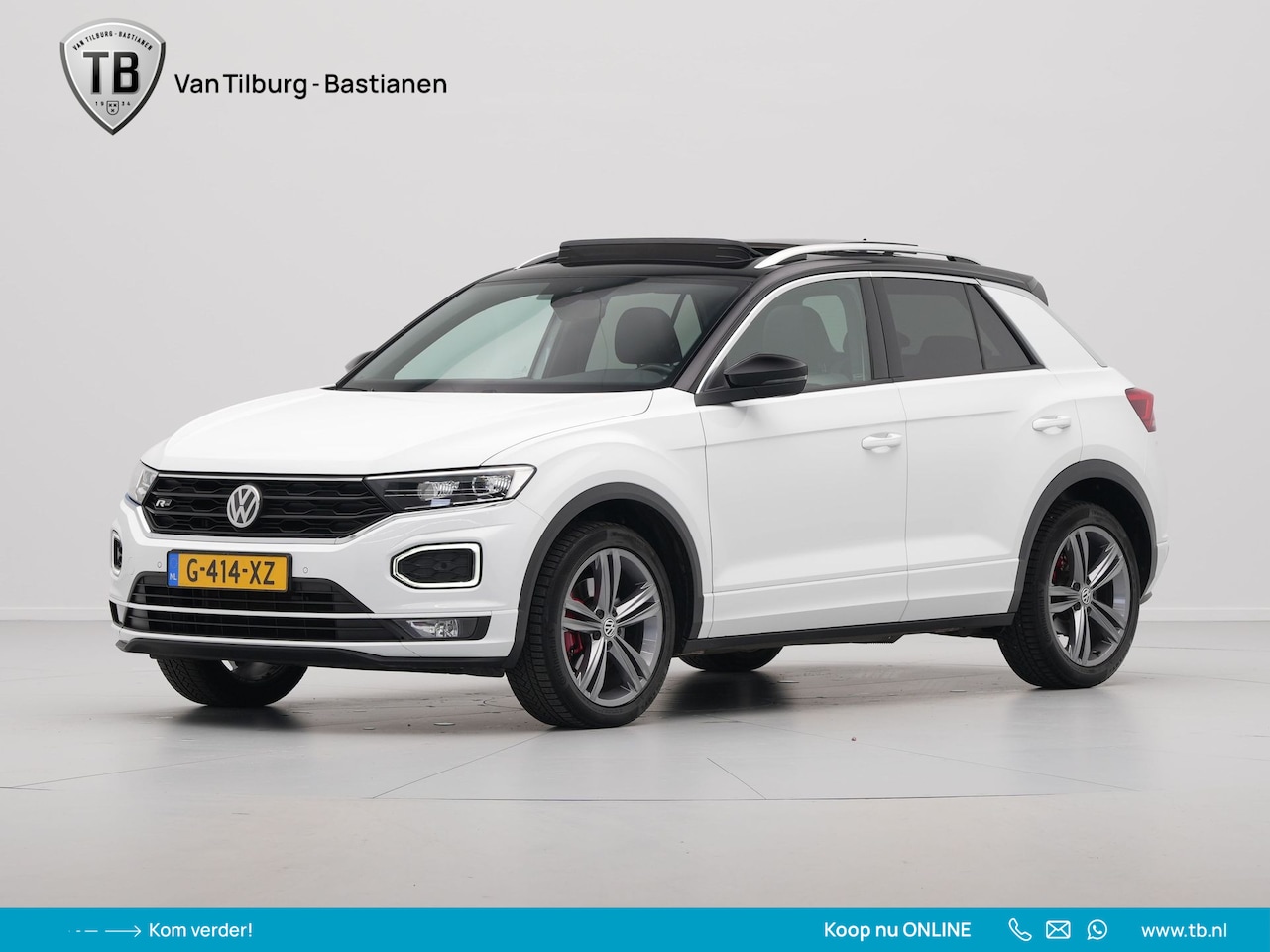 Volkswagen T-Roc - 1.5 TSI 150pk Sport R-Line Panorama Trekhaak El. Klep Navigatie - AutoWereld.nl