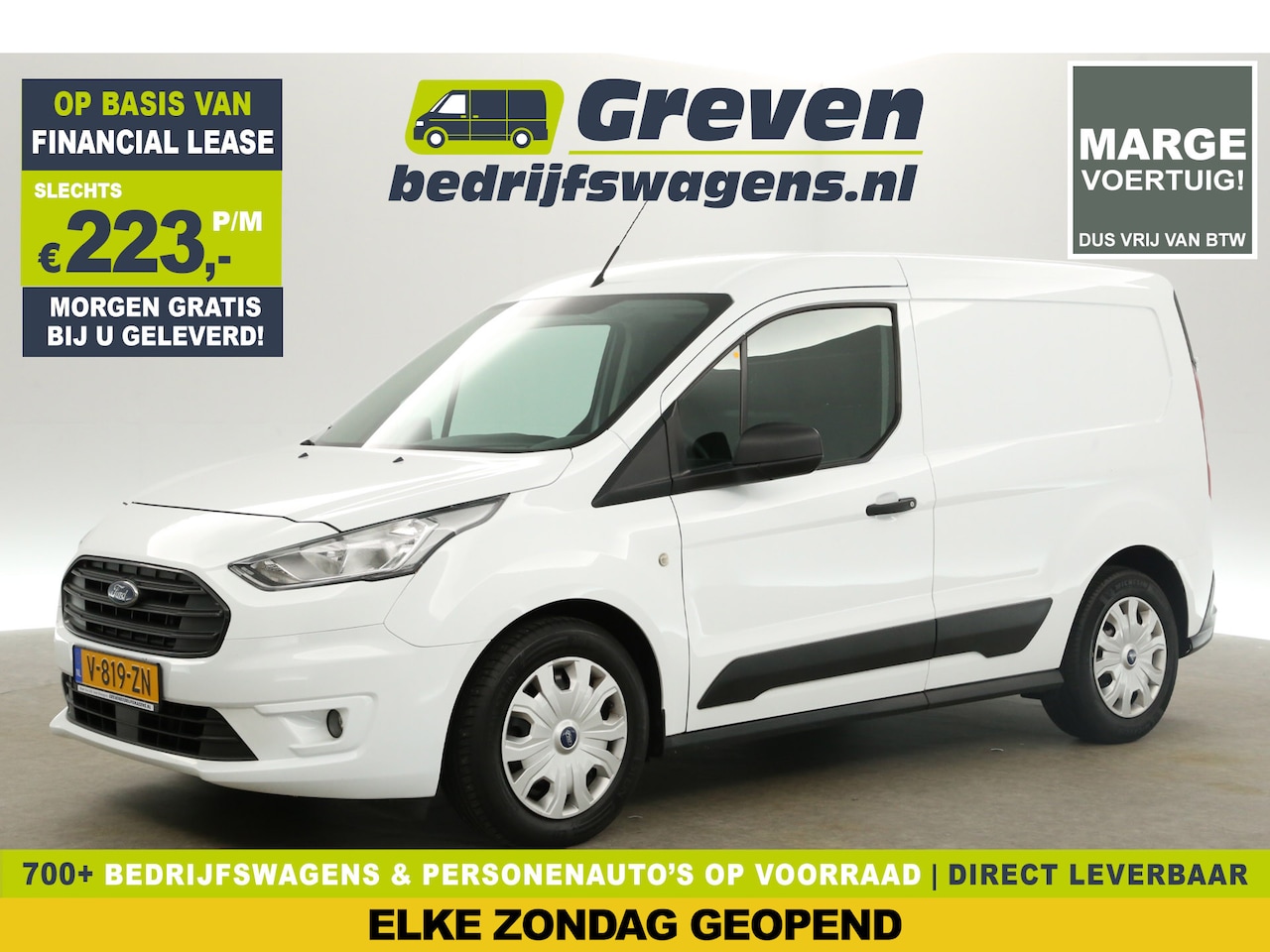 Ford Transit Connect - 1.5 EcoBlue L1H1 | MARGE! | Airco 3 Persoons Elektrpakket Schuifdeur Trekhaak - AutoWereld.nl