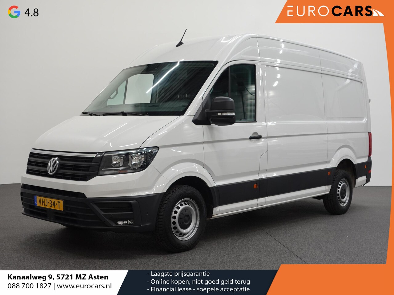 Volkswagen Crafter - 177pk Automaat L3H3 / L2H2 Airco Cruise control Navigatie Camera Apple Carplay Sidebars - AutoWereld.nl