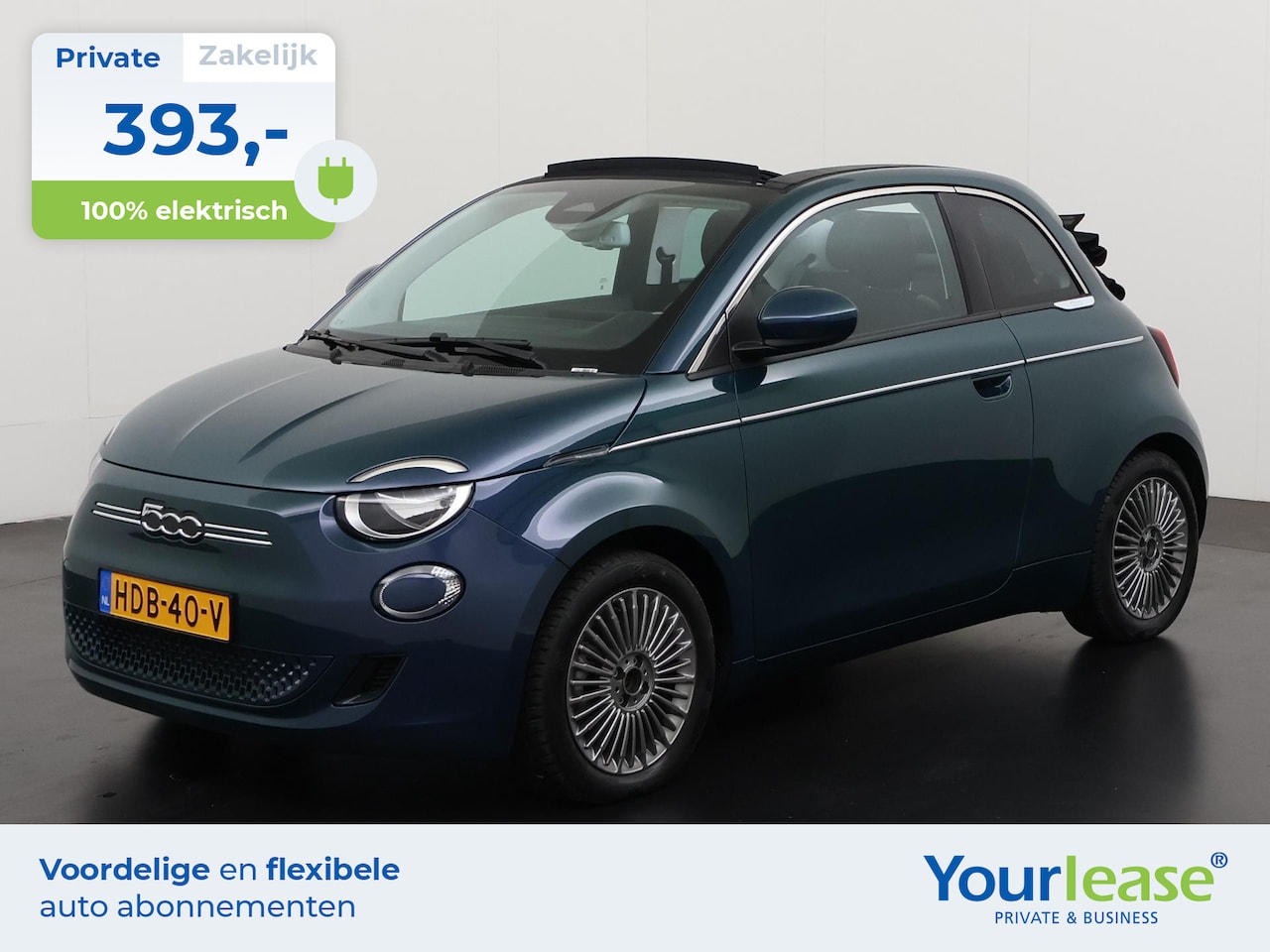 Fiat 500e - Cabrio 42 kWh | All-in 393,- Private Lease | Zondag Open! - AutoWereld.nl