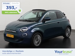 Fiat 500e - Cabrio 42 kWh | All-in 393, - Private Lease | Zondag Open