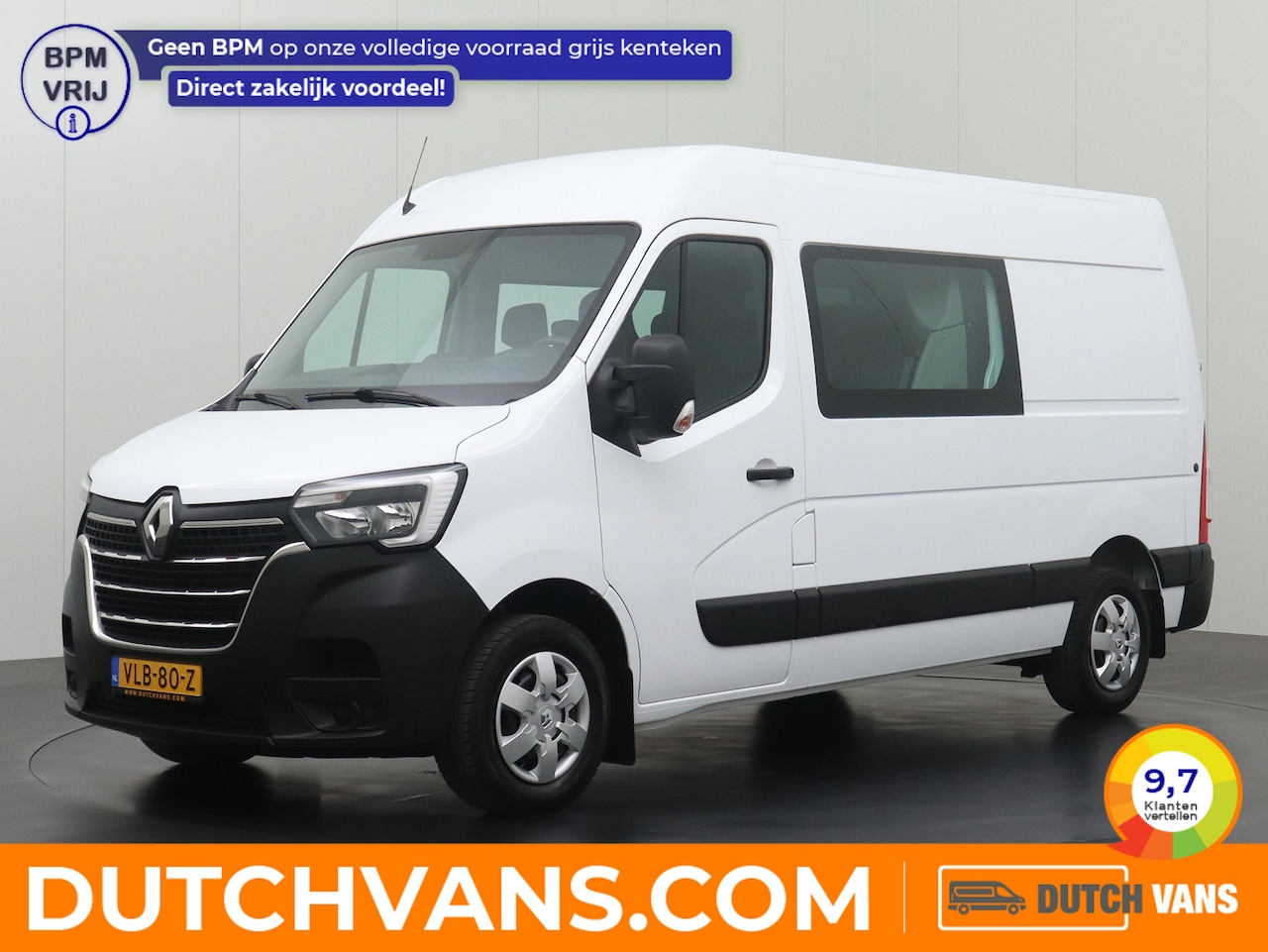 Renault Master - 2.3DCi 135PK Dubbele Cabine 7-Persoons L2H2 | Navigatie | Camera | 2500Kg Trekhaak | Betim - AutoWereld.nl