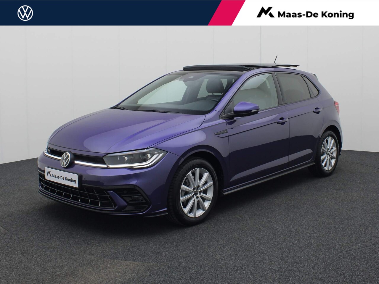 Volkswagen Polo - 1.0TSI/95PK R-Line DSG · Panoramadak · Parkeersensoren + camera · Stoel verwarming · Garan - AutoWereld.nl