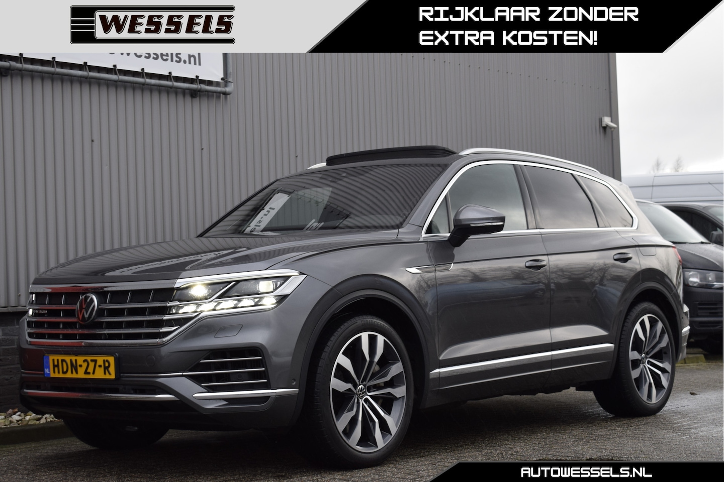 Volkswagen Touareg - 3.0 TSi eHybrid 4MOTION Panorama, Matrix LED, Luchtvering, Trekhaak, Dynaudio, 21 inch - AutoWereld.nl