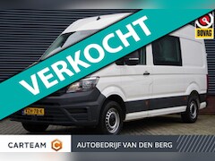 Volkswagen Crafter - 35 2.0 TDI L3H3(L2H2) DC-7P 4Motion, 140PK, TREKHAAK, LEDER, NAVI, CRUISE, PARKEERSENSOREN