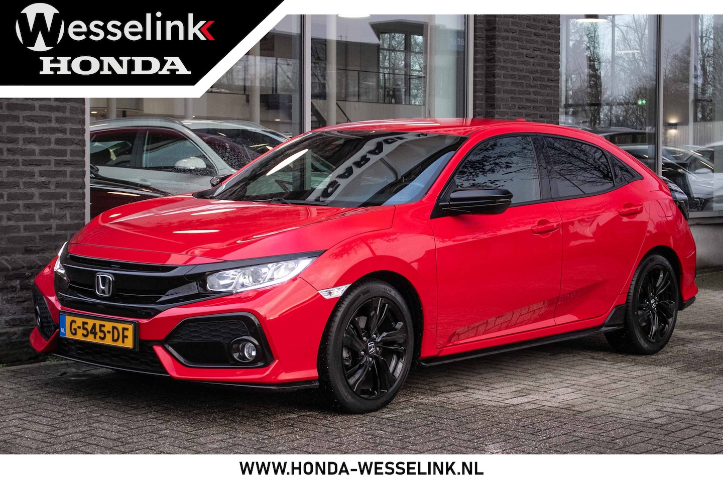 Honda Civic - 1.0 i-VTEC Elegance Black Edition - All-in rijklrprs | Honda Sensing | trekhaak - AutoWereld.nl