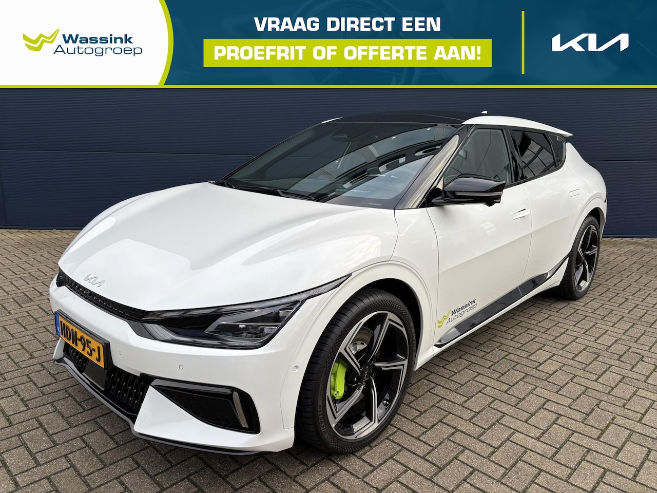 Kia EV6 - 77,4kWh 585pk AWD GT | LED | Meridian Audio | Navigatie | 360 camera | Panorama dak | - AutoWereld.nl