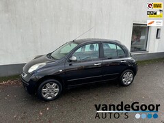 Nissan Micra - 1.2 Acenta, '09, 136000 km, 5-drs, airco, trekhaak en apk tot nov. '25