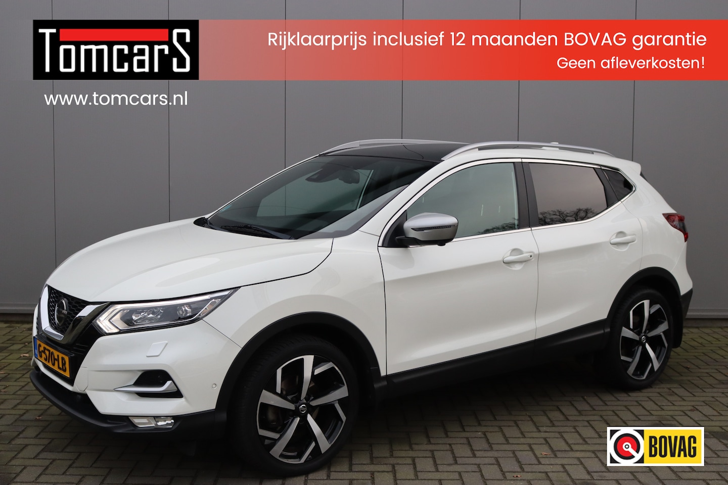 Nissan Qashqai - 1.3 DIG-T 140PK Tekna + Panoramadak/Trekhaak/Camera/Memory-stoel - AutoWereld.nl