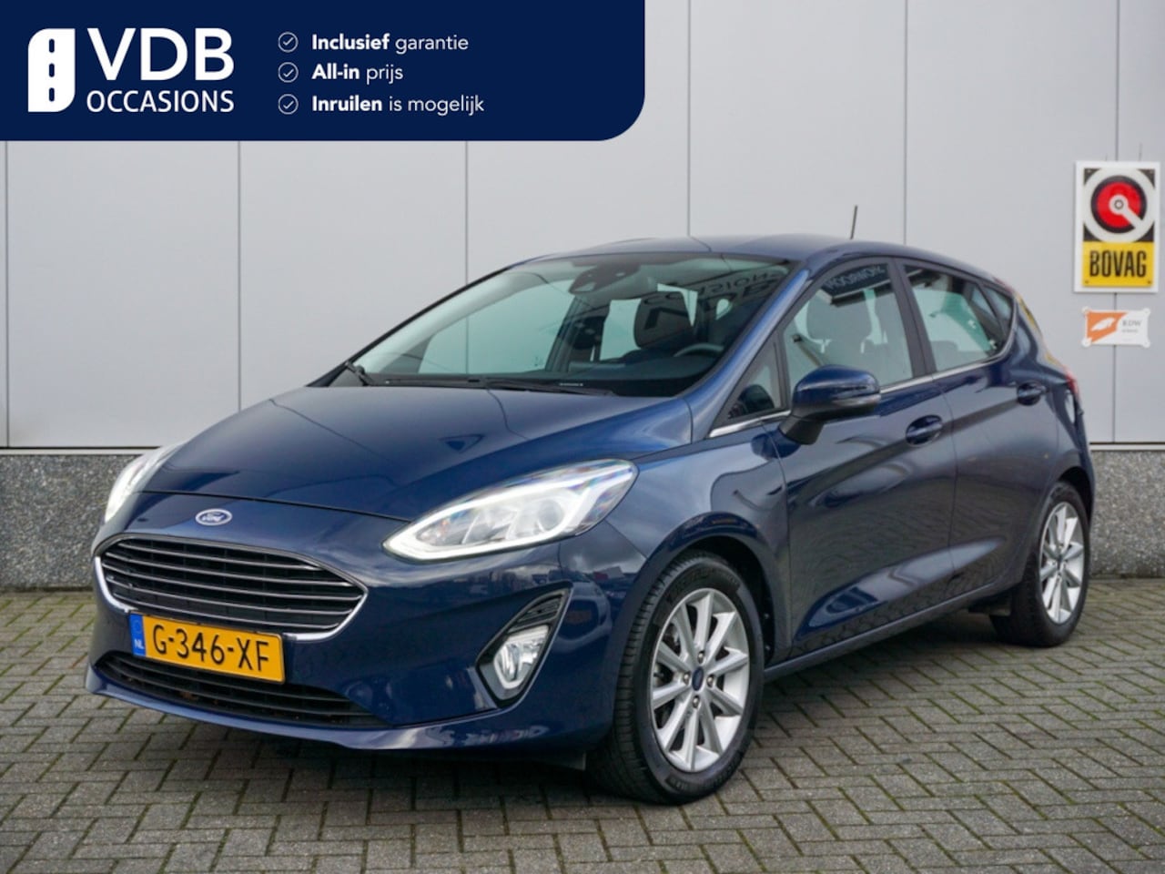 Ford Fiesta - 1.0 EcoB. Titanium Led verlichting | Park. sensoren | CarPlay | - AutoWereld.nl