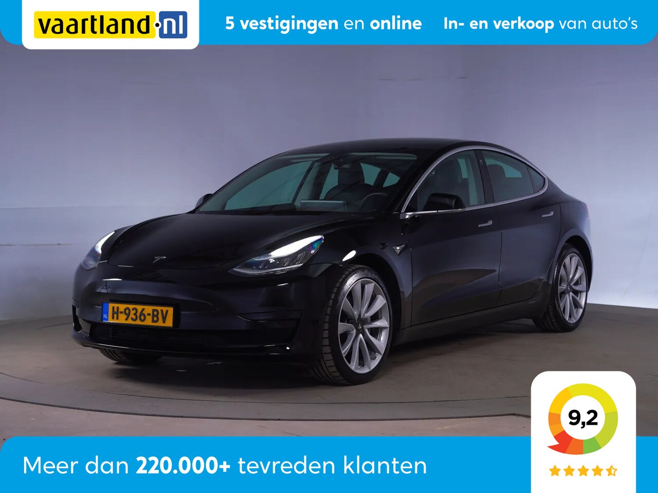 Tesla Model 3 - RWD Plus 60 kWh [ Panorama Leder Adapt.cruise ] - AutoWereld.nl