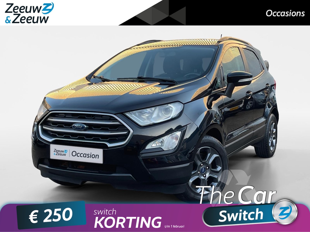 Ford EcoSport - 1.0 EcoBoost Trend Ultimate | Trekhaak | Navigatie | Cruise Control | Parkeersensoren acht - AutoWereld.nl