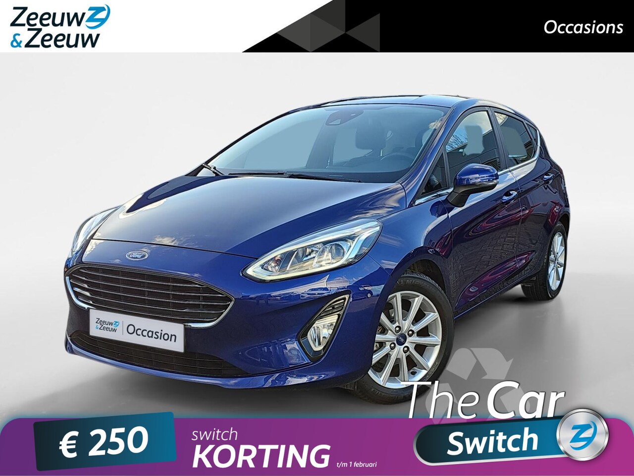 Ford Fiesta - 1.0 EcoBoost Titanium automaat | Climate Control | Bluetooth voorbereiding | Cruise Contro - AutoWereld.nl