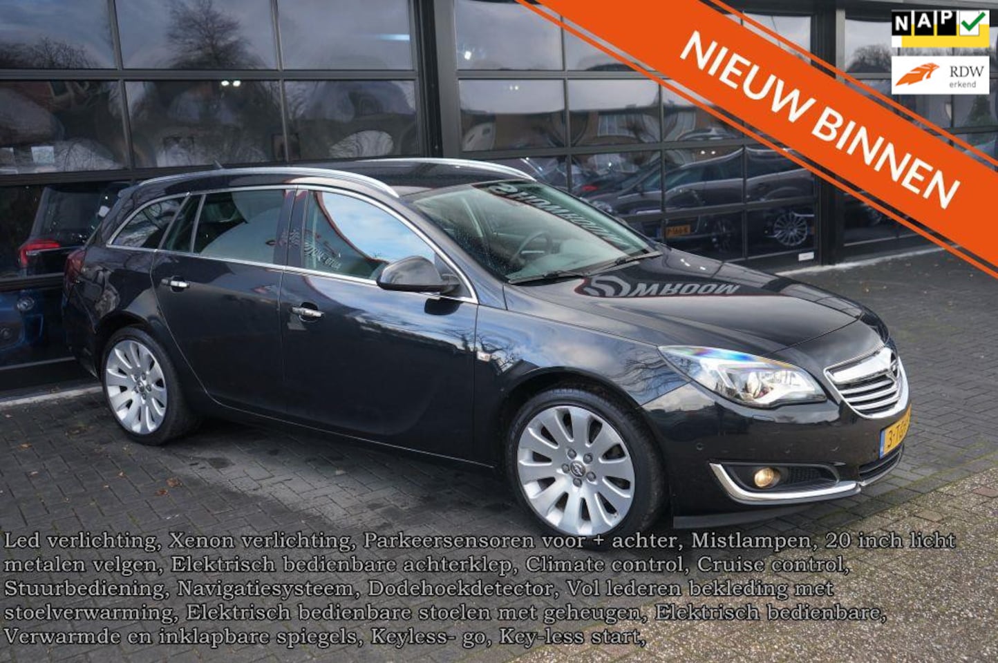 Opel Insignia Sports Tourer - 2.0 T Cosmo 4x4 2.0 T Cosmo 4x4, Clima, Navi, Xenon, Leder, CC, Stoelverwarming - AutoWereld.nl