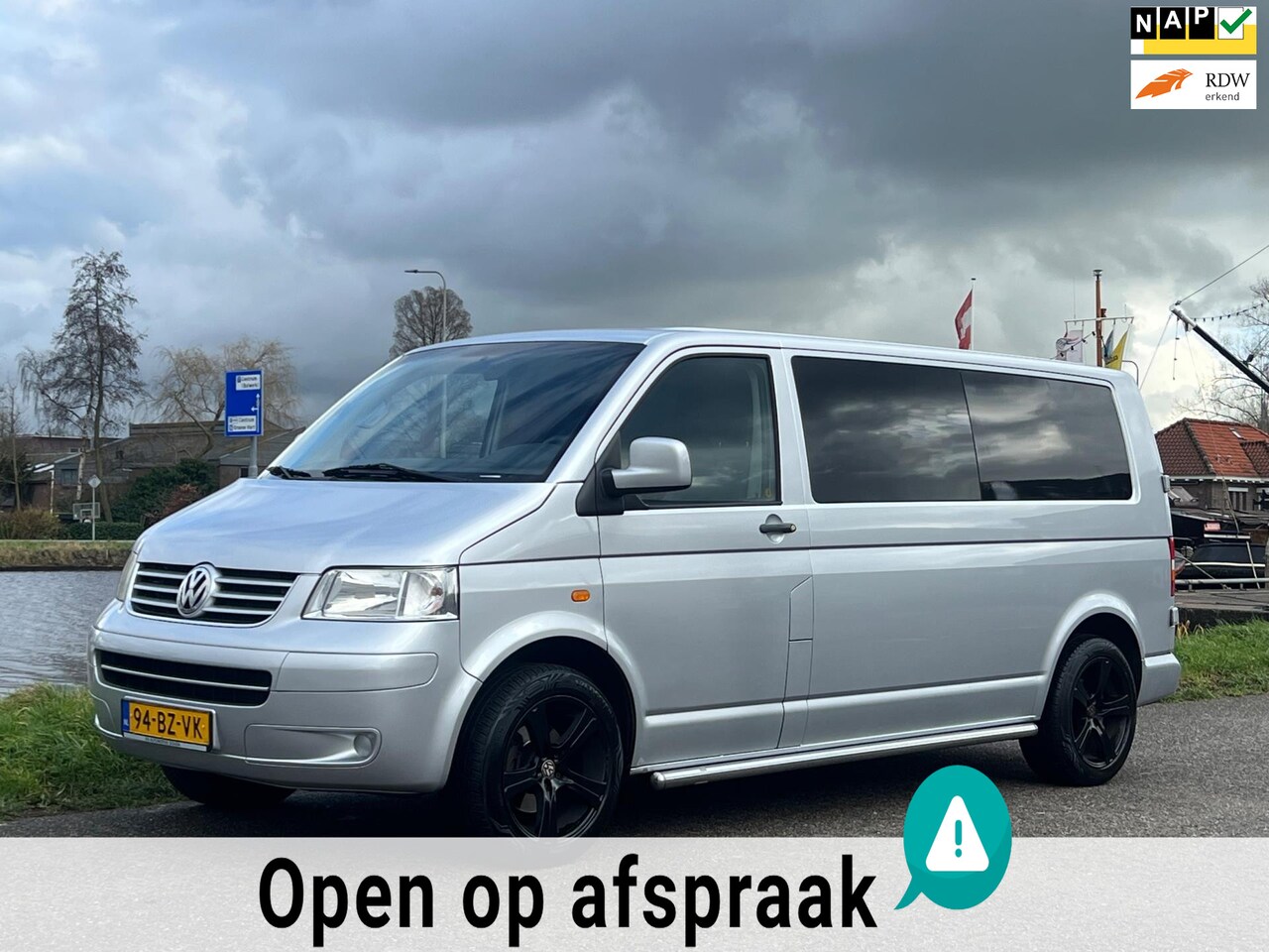 Volkswagen Transporter - 2.5 TDI DC AIRCO PDC CRUISE 2E EIG DEALER ONDERHOUDEN - AutoWereld.nl