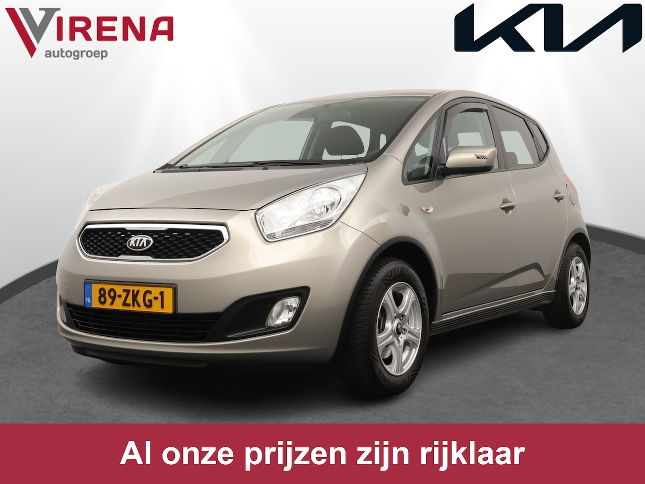 Kia Venga - 1.4 CVVT Plus Pack - Airco - Trekhaak - Achteruitrij camera - Navigatie  - Bluetooth - Cru - AutoWereld.nl