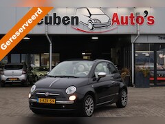 Fiat 500 C - 0.9 TwinAir Lounge Cabrio, Climate control, Rood lederen interieur, Lichtmetalen wielen