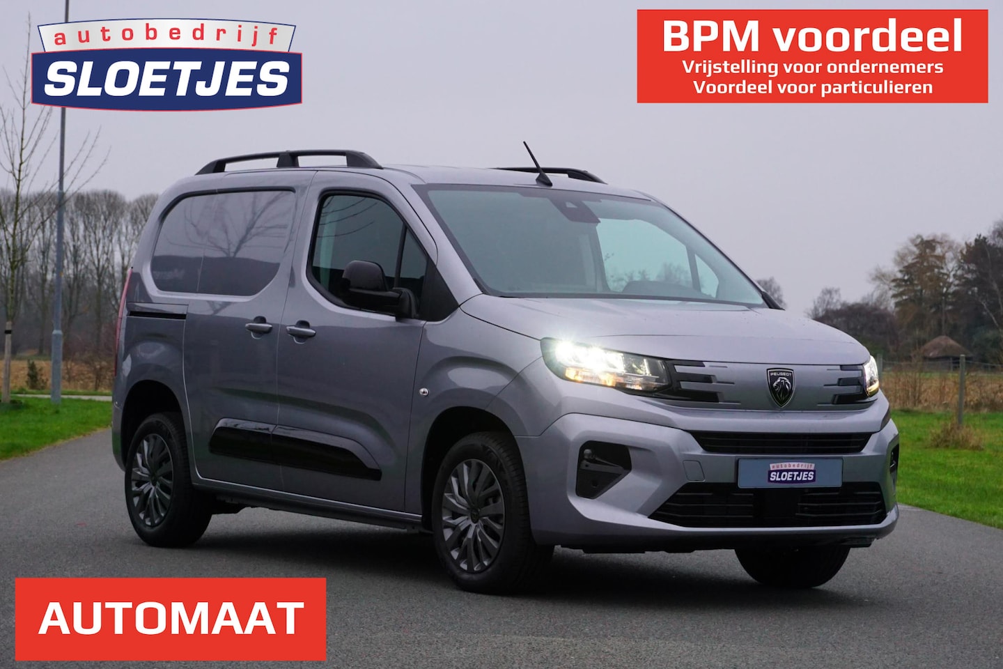 Peugeot Partner - 1.5 BlueHDi 130 EAT8 S&S L1 AUTOMAAT |2 Schuifdeuren |Achterklep |130 pk |Trekhaak |LED ko - AutoWereld.nl