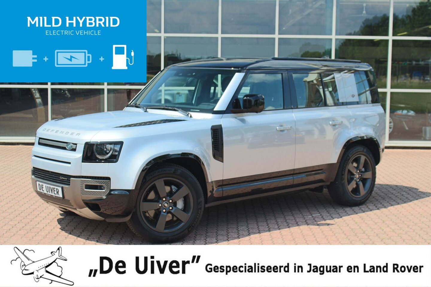 Land Rover Defender 110 - 3.0 P400 X-Dynamic HSE MHEV MY 2023, Adaptive cruise, Koelbare voortstoelen, Panoramisch s - AutoWereld.nl