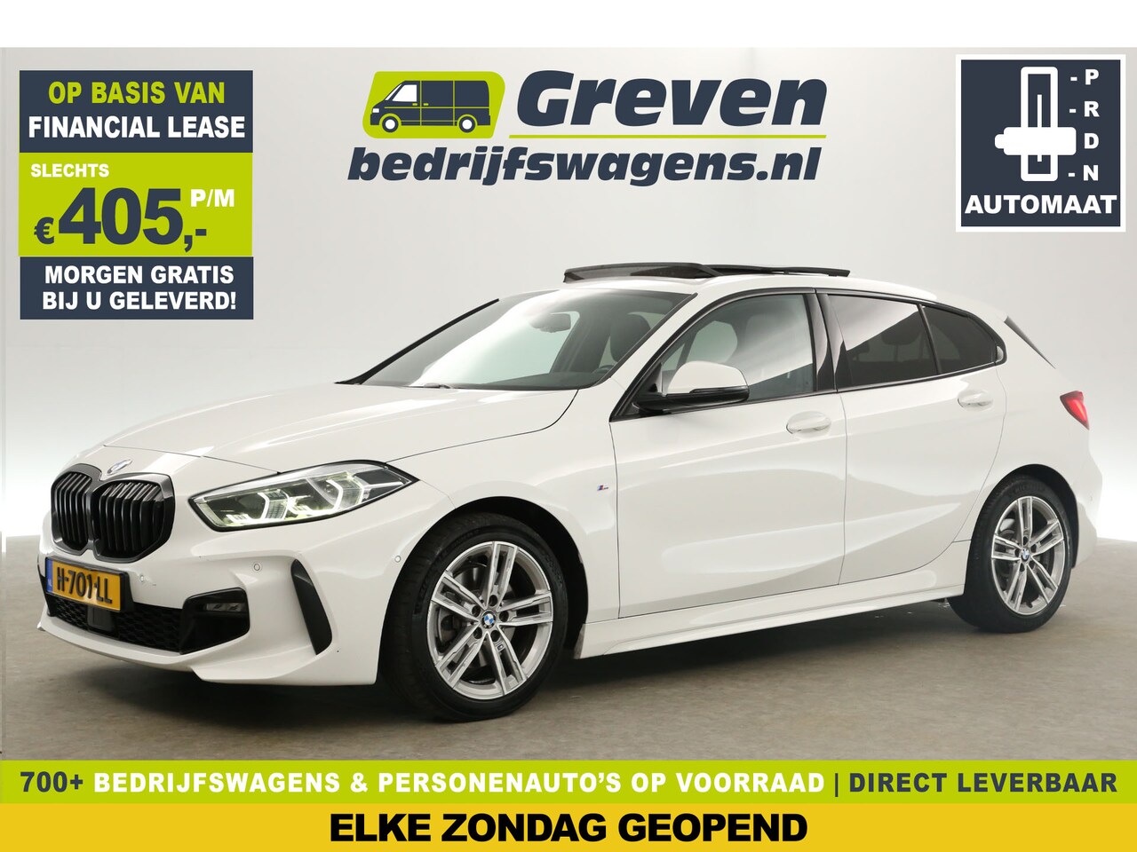 BMW 1-serie - 118i M-Sport 141PK Automaat Pano Clima Camera Carplay Cruise Navi Sfeerverl. LED Memory-Se - AutoWereld.nl