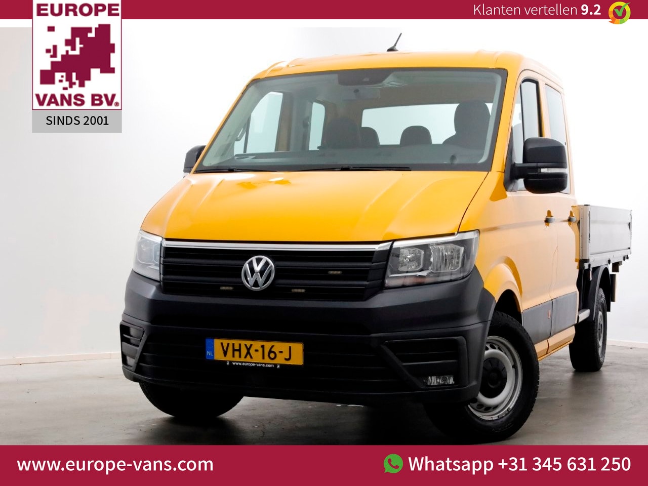 Volkswagen Crafter - 35 2.0 TDI 177pk RWD L2H1 D.C. Open Laadbak Trekhaak 3500kg 01-2021 - AutoWereld.nl