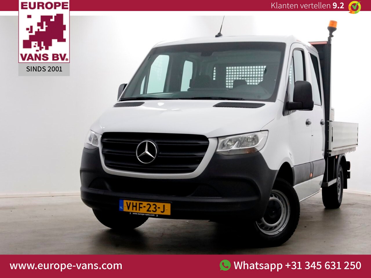 Mercedes-Benz Sprinter - 314 CDI 143pk L2H1 D.C. Open Laadbak Trekhaak 3500kg 10-2020 - AutoWereld.nl