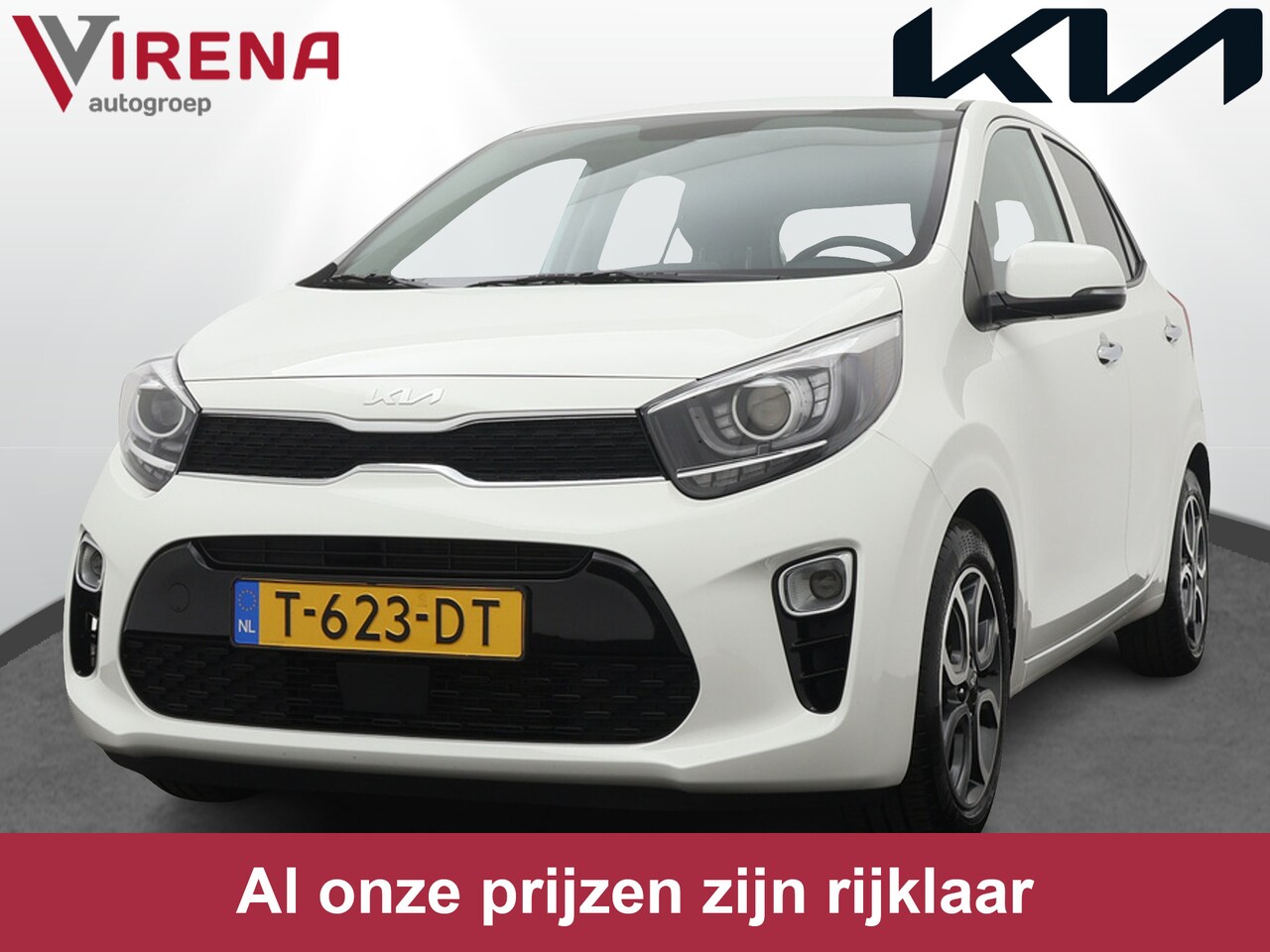 Kia Picanto - 1.0 DPi DynamicPlusLine - Navigatie - Climate Control - Apple Carplay-/Android Auto - Acht - AutoWereld.nl