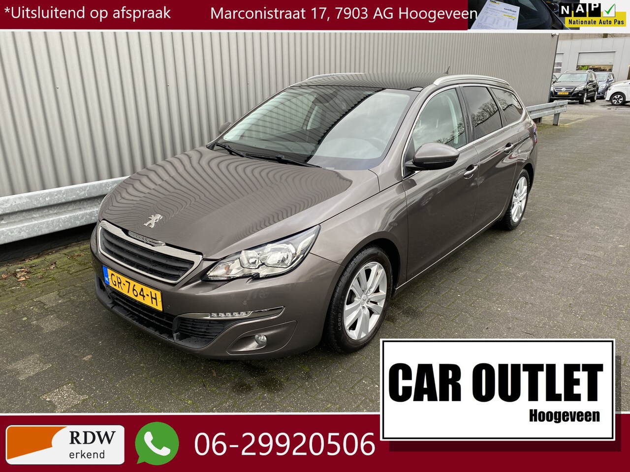 Peugeot 308 SW - 1.2 PureTech Blue Lease Executive 148Dkm.NAP, Pano, Clima, CC,PDC, LED, LM, Afn.Trekh, nw. - AutoWereld.nl