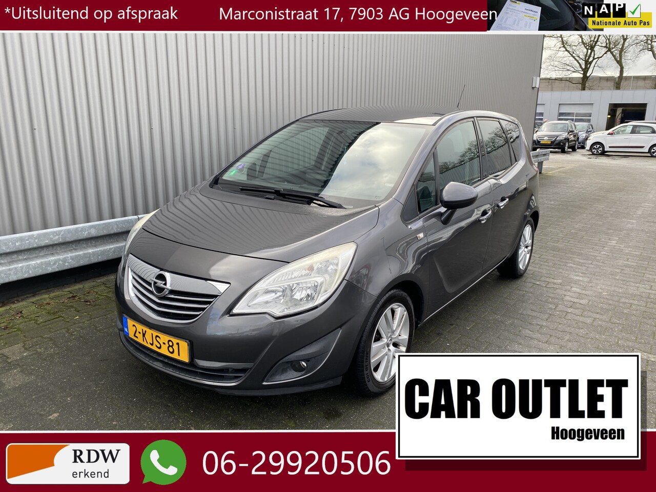 Opel Meriva - 1.4 Turbo Cosmo 147Dkm. A/C, CC, Navi, Multimedia, PDC & Cam, LM, nw. APK – Inruil Mogelij - AutoWereld.nl