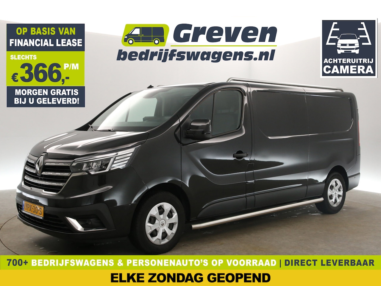 Renault Trafic - 2.0 dCi T30 L2H1 Work Edition Airco Camera LED Carplay Cruise Navigatie 3 Persoons PDC Sid - AutoWereld.nl