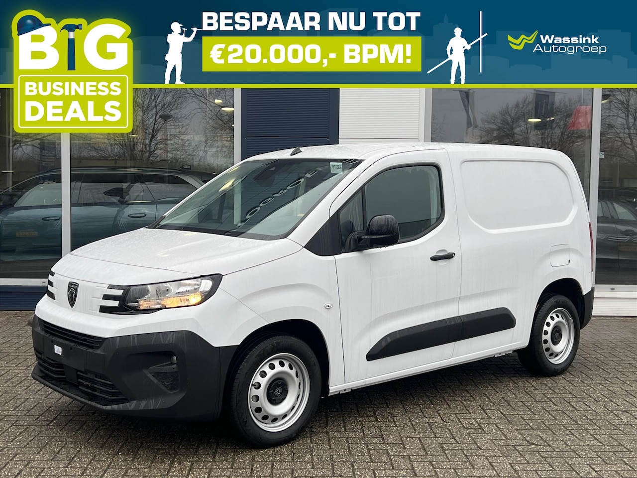 Peugeot Partner - 1.5 BlueHDi 130pk EAT8 L1 | BPM VRIJ ! | Pakket Winter | Trekhaak voorbereiding |Houtenvlo - AutoWereld.nl