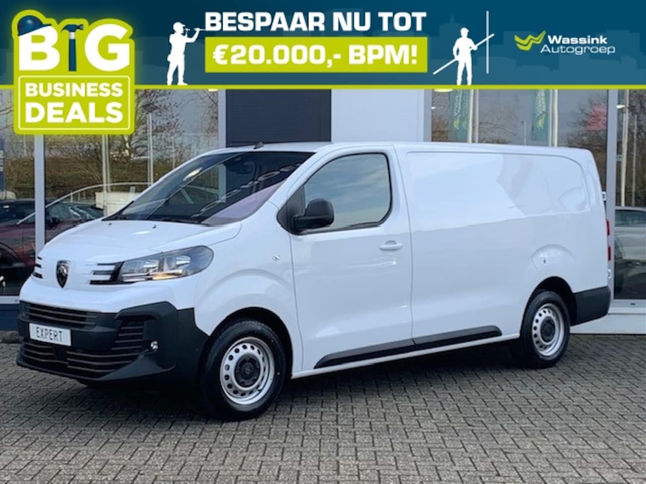 Peugeot Expert - GB L3 2.0 BlueHDi 145pk 3-zits | Navigatie | Trekhaak 2500kg | Apple Carplay&Android Auto - AutoWereld.nl