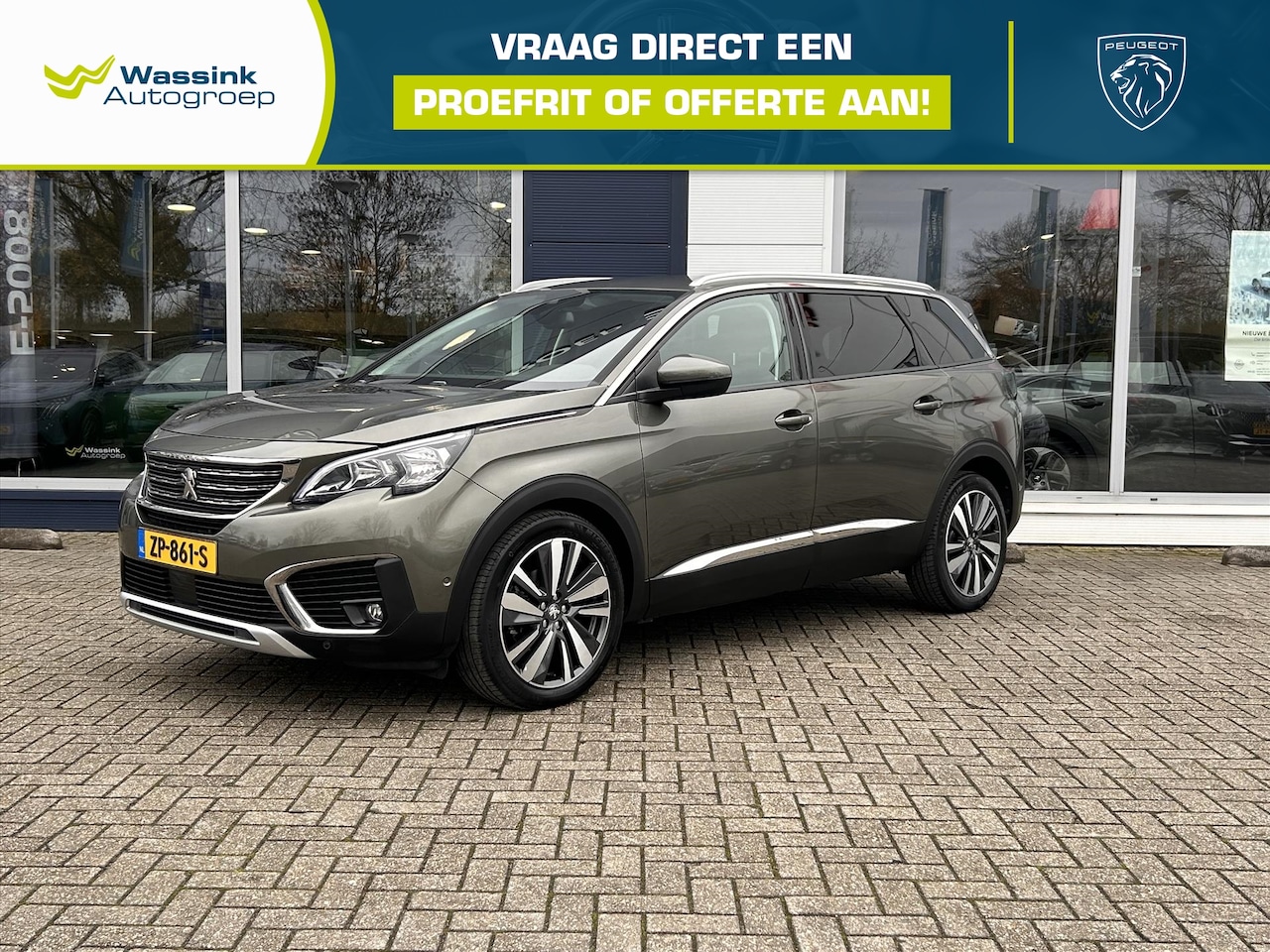 Peugeot 5008 - 1.2 PureTech 130pk Blue Lease Premium | Navigatie | Parkeercamera + sensoren voor en achte - AutoWereld.nl