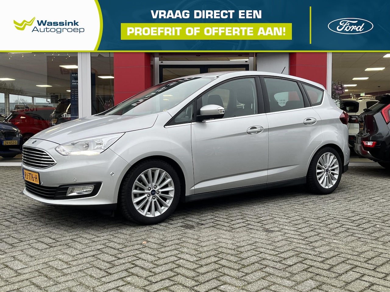 Ford C-Max - 1.0 EcoBoost 125pk Titanium | Climatronic | Parkeersensoren voor / achter | Navigatie | - AutoWereld.nl