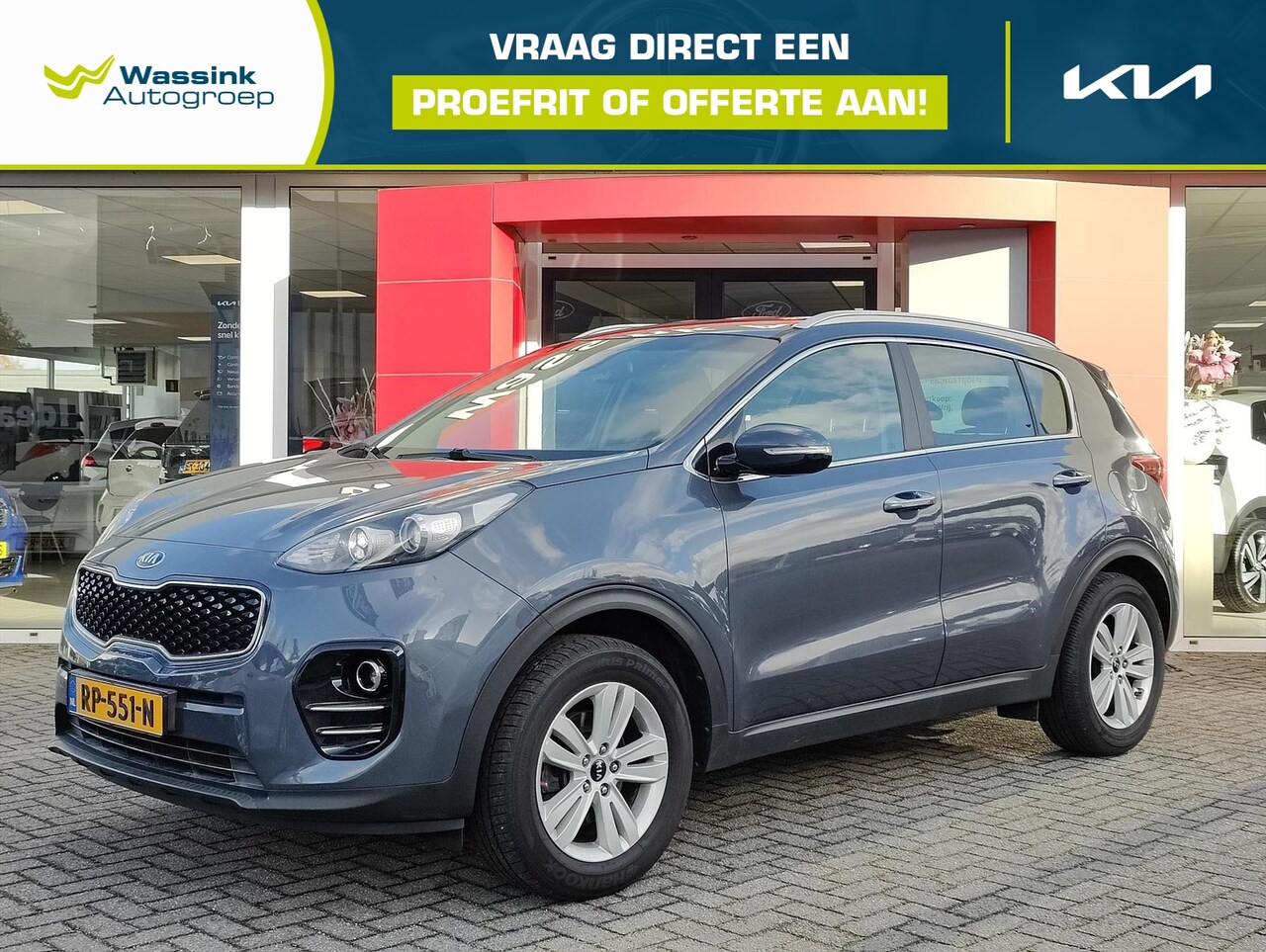 Kia Sportage - 1.6 GDi 132pk DynamicLine I Trekhaak 1400 KG I Camera I PDC I Carplay I Navigatie I Climat - AutoWereld.nl