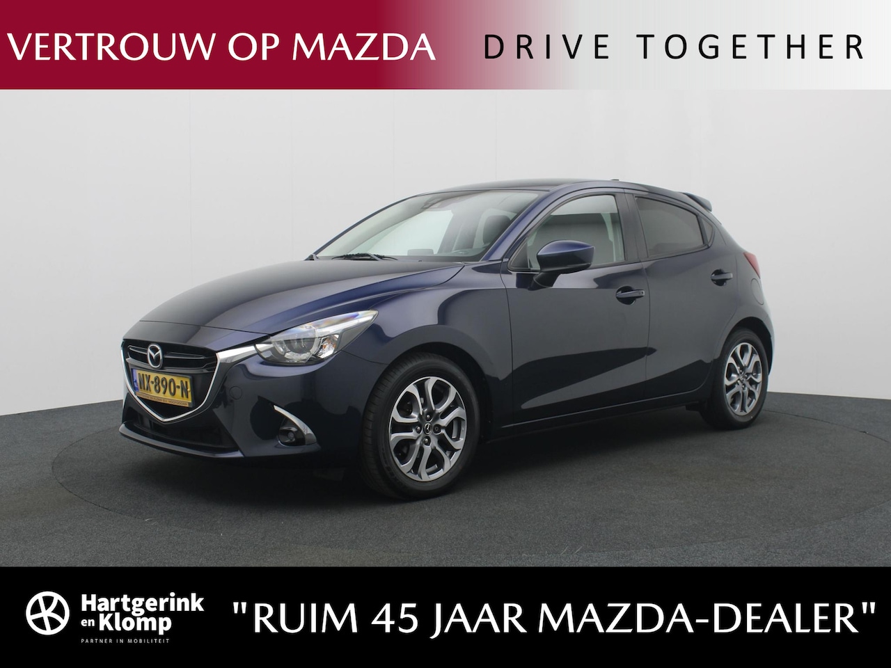 Mazda 2 - 1.5 Skyactiv-G GT-Luxury met sportuitlaat en dakspoiler : volledig onderhouden - AutoWereld.nl