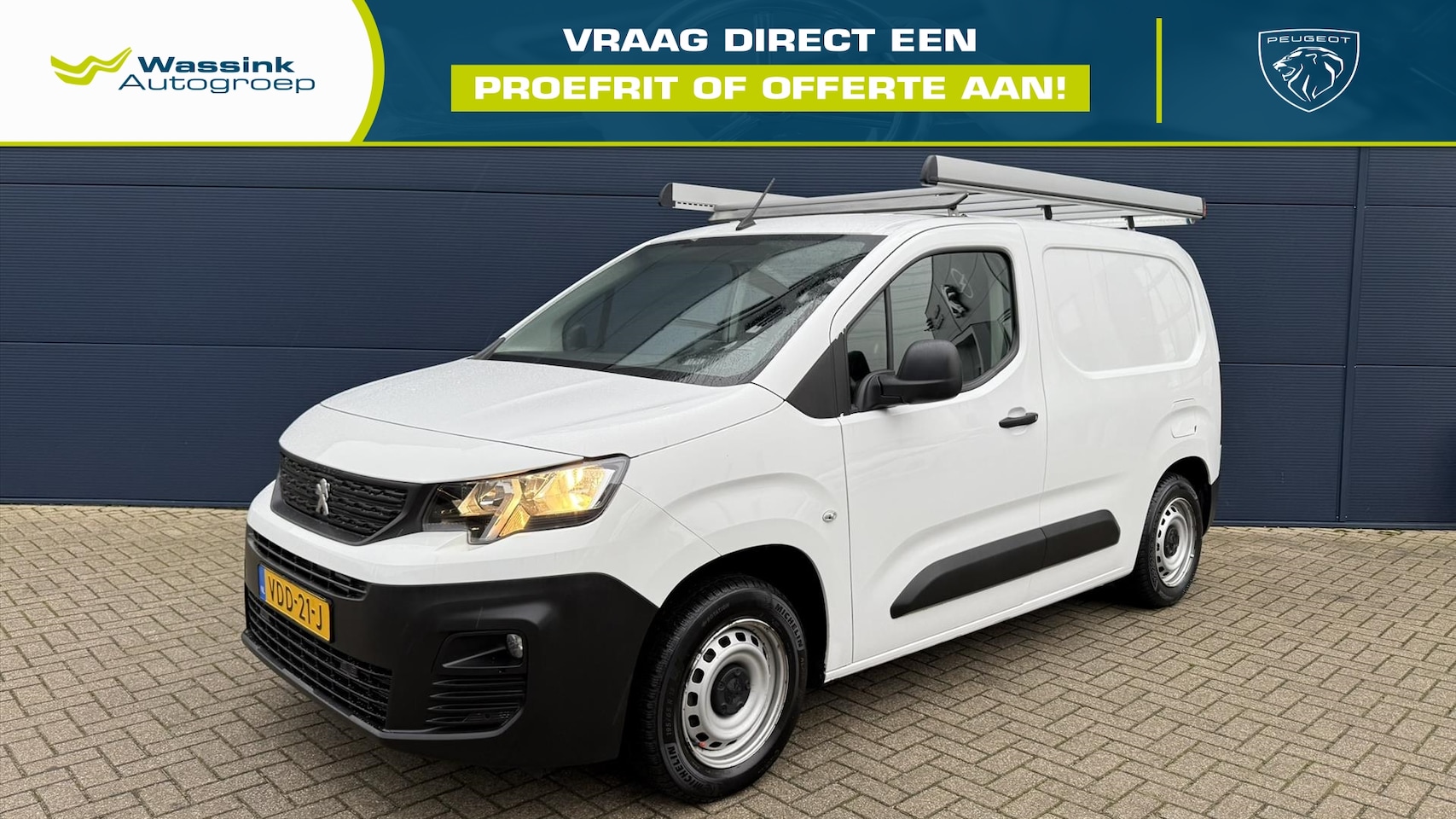 Peugeot Partner - 1.5 BlueHDi Premium I Navigatie I Camera I Trekhaak I Imperiaal | - AutoWereld.nl