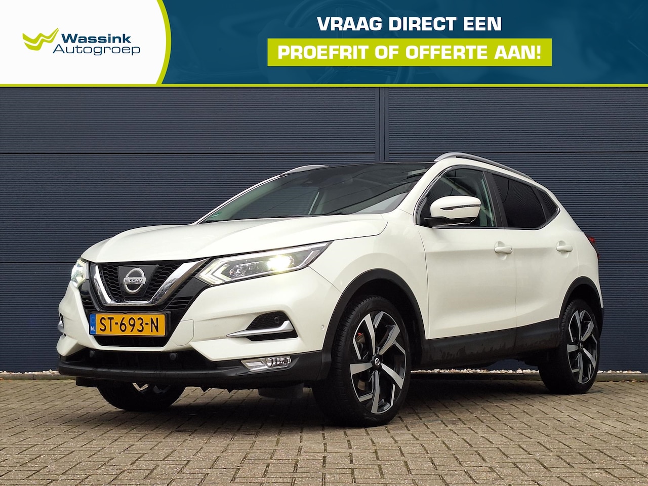 Nissan Qashqai - 1.2 115pk DIG-T Tekna | navigatie | Panorama dak | Stoelverwarming | Trekhaak | camera - AutoWereld.nl