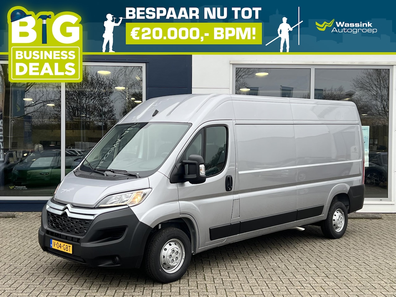 Citroën Jumper - GB 35 L3H3 2.2 BlueHDi 140pk 3-zits | Navigatie | Airconditioning | Verzwaarde vering - AutoWereld.nl