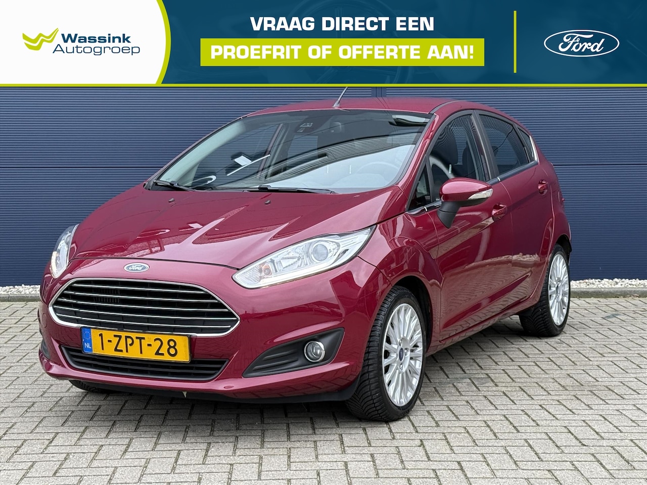 Ford Fiesta - 1.0 EcoBoost 100PK 5D S/S Titanium All season banden | Clima | Navigatie - AutoWereld.nl