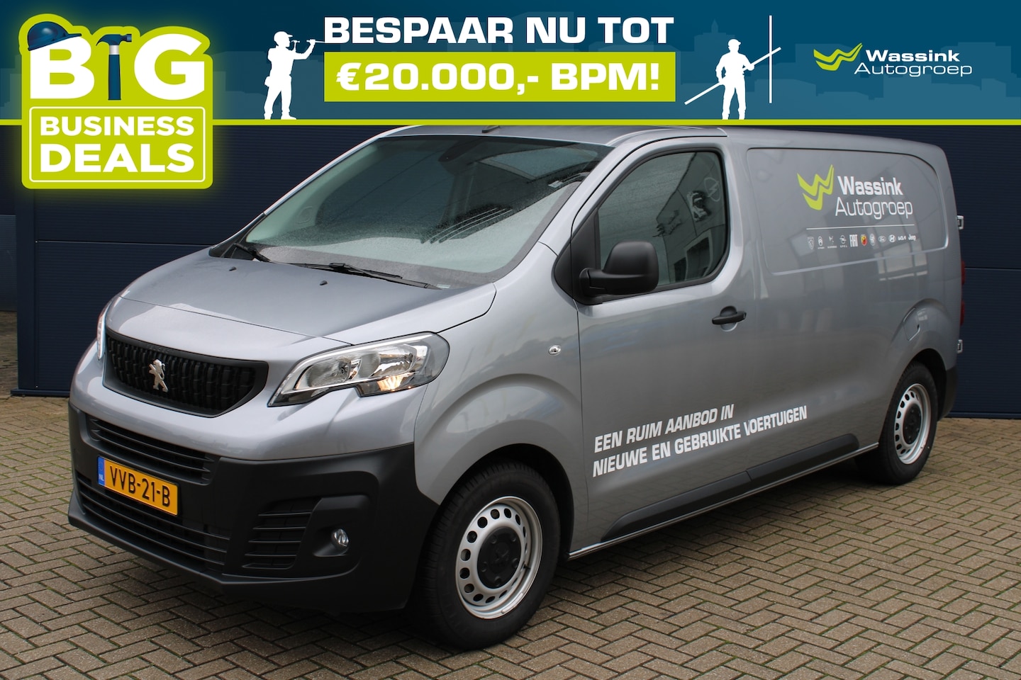 Peugeot Expert - 120pk 3p. Premium | Navigatie | Parkeersensoren | DAB | Cruise Control | Trekhaak | - AutoWereld.nl